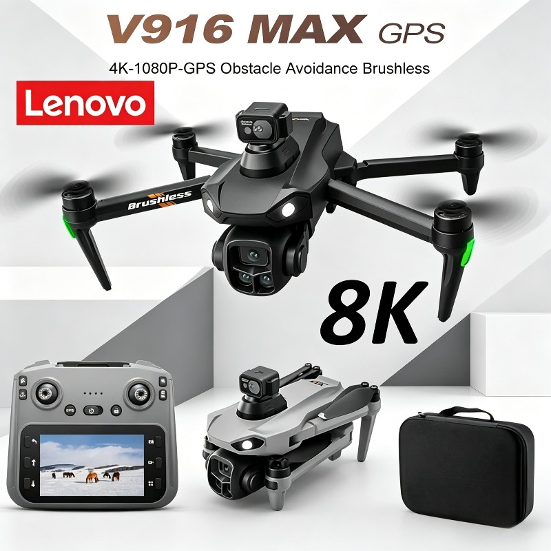 Drone Surveying - Lenovo V916MAX Professional 8K Drone HD