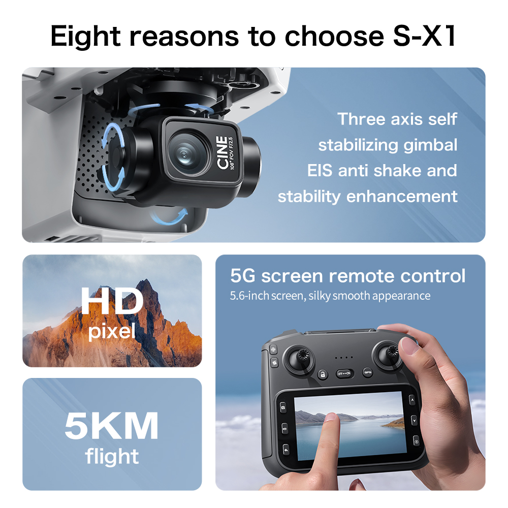 S-X1 MAX GPS Drone with 3-Axis - огляд і ціна Drone Multispectral